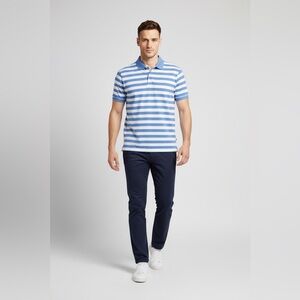 Ralph Lauren X Black Label Men's Polo Stripe Shirt Size M Blue/White NWOT